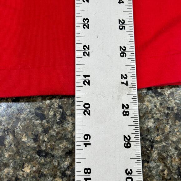 Dons Group Attire Golf Polo Shirt XL Red White Striped Cotton Blend Embroidered - Picture 5 of 8